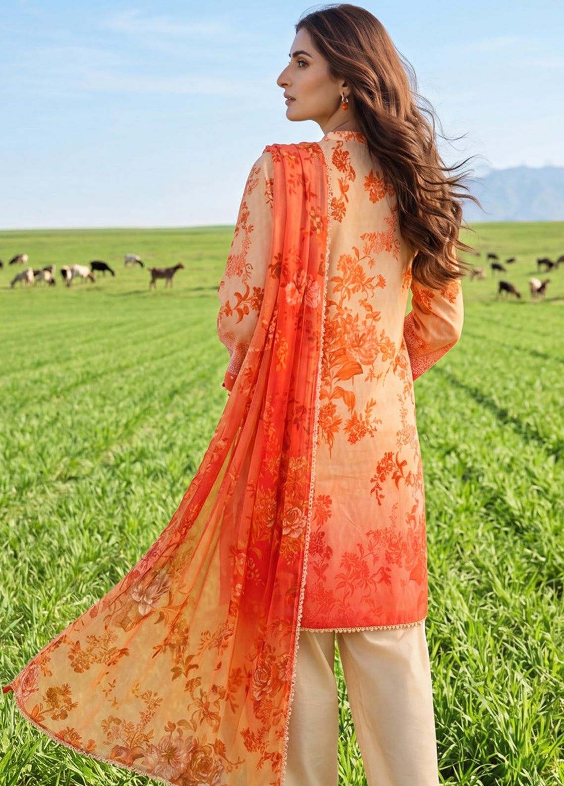 Colors By Alzohaib Digital Printed Lawn 3 Piece Unstitched Suit AZ26CDPL D-10 Colors By Alzohaib Digital Printed Lawn 3 Piece Unstitched Suit AZ26CDPL D-10