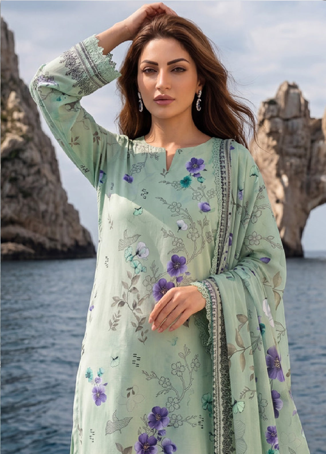 Colors By Alzohaib Digital Printed Lawn 3 Piece Unstitched Suit AZ26CDPV2 D-CDC-01 Colors By Alzohaib Digital Printed Lawn 3 Piece Unstitched Suit AZ26CDPV2 D-CDC-01