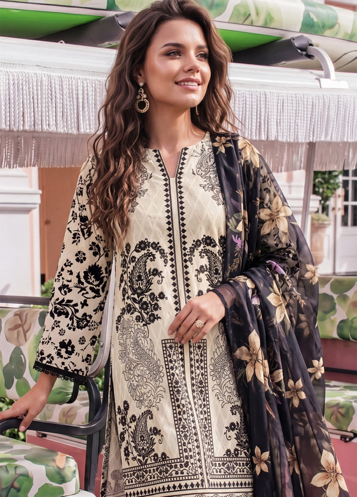 Colors By Alzohaib Digital Printed Lawn 3 Piece Unstitched Suit AZ26CDPV2 D-CDC-05 Colors By Alzohaib Digital Printed Lawn 3 Piece Unstitched Suit AZ26CDPV2 D-CDC-05
