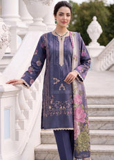 Colors By Alzohaib Digital Printed Lawn 3 Piece Unstitched Suit AZ26CDPV4 D-CDP-06