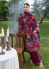 Colors By Alzohaib Digital Printed Linen 3 Piece Unstitched Suit AZ26CDPL D-CLE-01