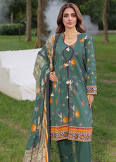 Colors By Alzohaib Digital Printed Linen 3 Piece Unstitched Suit AZ26CDPL D-CLE-02