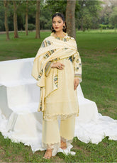 Colors By Alzohaib Digital Printed Linen 3 Piece Unstitched Suit AZ26CDPL D-CLE-03