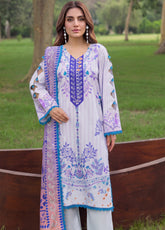 Colors By Alzohaib Digital Printed Linen 3 Piece Unstitched Suit AZ26CDPL D-CLE-06