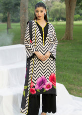 Colors By Alzohaib Digital Printed Linen 3 Piece Unstitched Suit AZ26CDPL D-CLE-10