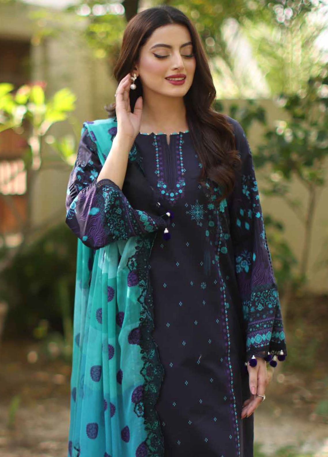 Combination By Charizma Embroidered Lawn 3 Piece Unstitched Suit CH26CELV1 D-CC-01 Combination By Charizma Embroidered Lawn 3 Piece Unstitched Suit CH26CELV1 D-CC-01