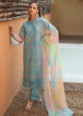 Combination By Charizma Embroidered Lawn 3 Piece Unstitched Suit CH26CELV1 D-CC-03