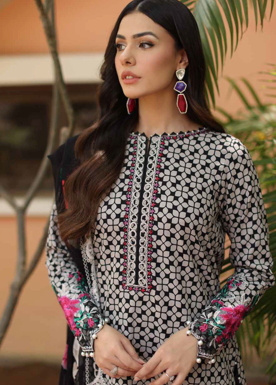 Combination By Charizma Embroidered Lawn 3 Piece Unstitched Suit CH26CELV1 D-CC-08 Combination By Charizma Embroidered Lawn 3 Piece Unstitched Suit CH26CELV1 D-CC-08
