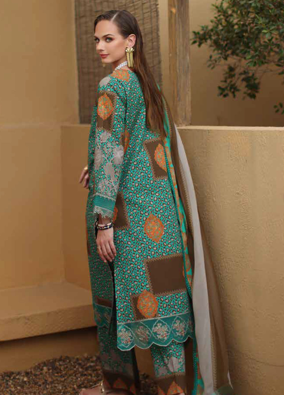 Combination By Charizma Embroidered Lawn 3 Piece Unstitched Suit CH26CELV1 D-CC-09 Combination By Charizma Embroidered Lawn 3 Piece Unstitched Suit CH26CELV1 D-CC-09