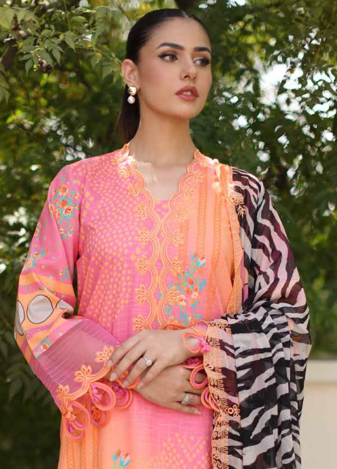 Combination By Charizma Embroidered Lawn 3 Piece Unstitched Suit CH26CELV1 D-CC-10 Combination By Charizma Embroidered Lawn 3 Piece Unstitched Suit CH26CELV1 D-CC-10