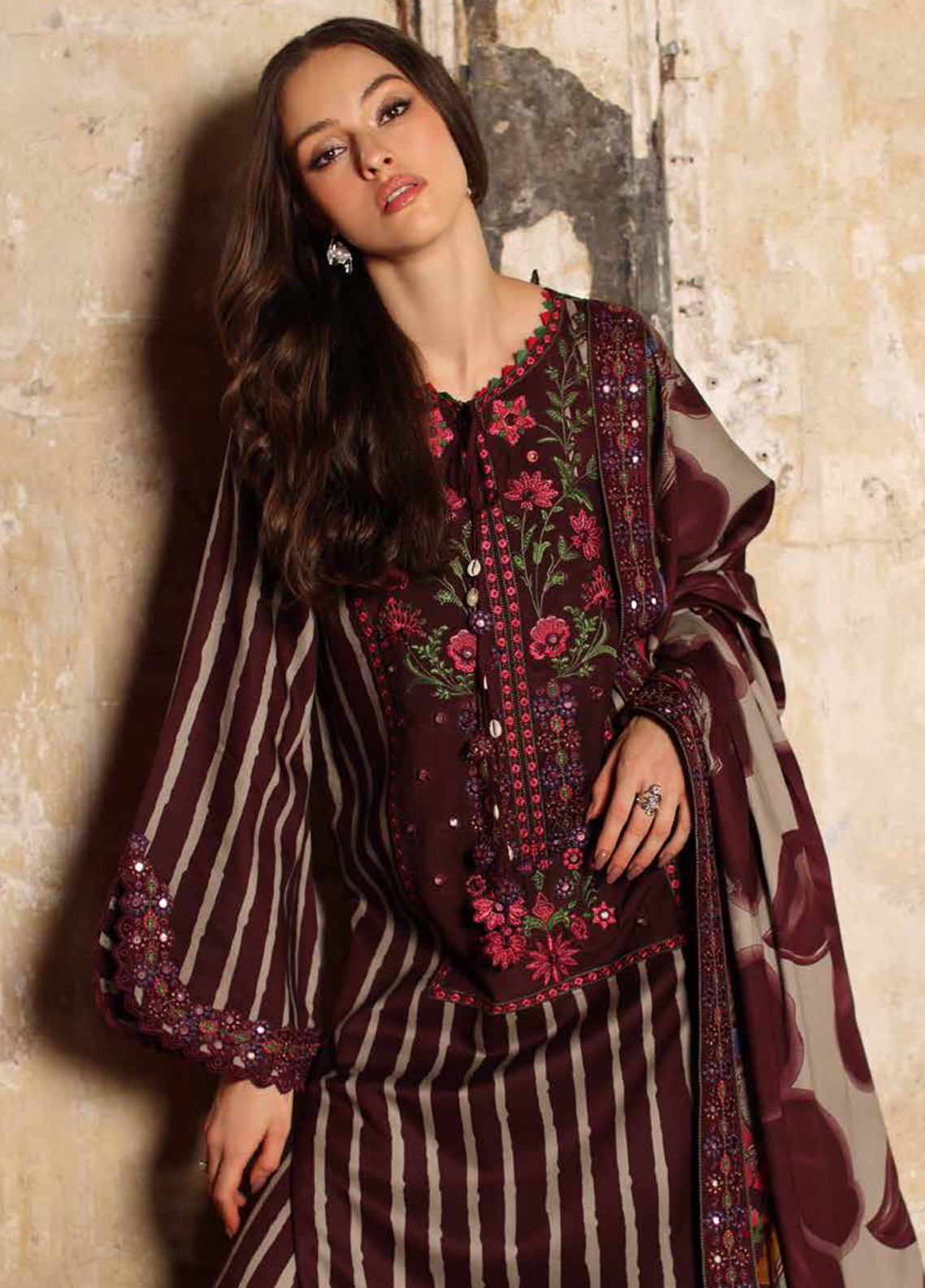 Combination By Charizma Embroidered Linen 3 Piece Unstitched Suit CH26CLV1 D-CCW7-02 Combination By Charizma Embroidered Linen 3 Piece Unstitched Suit CH26CLV1 D-CCW7-02