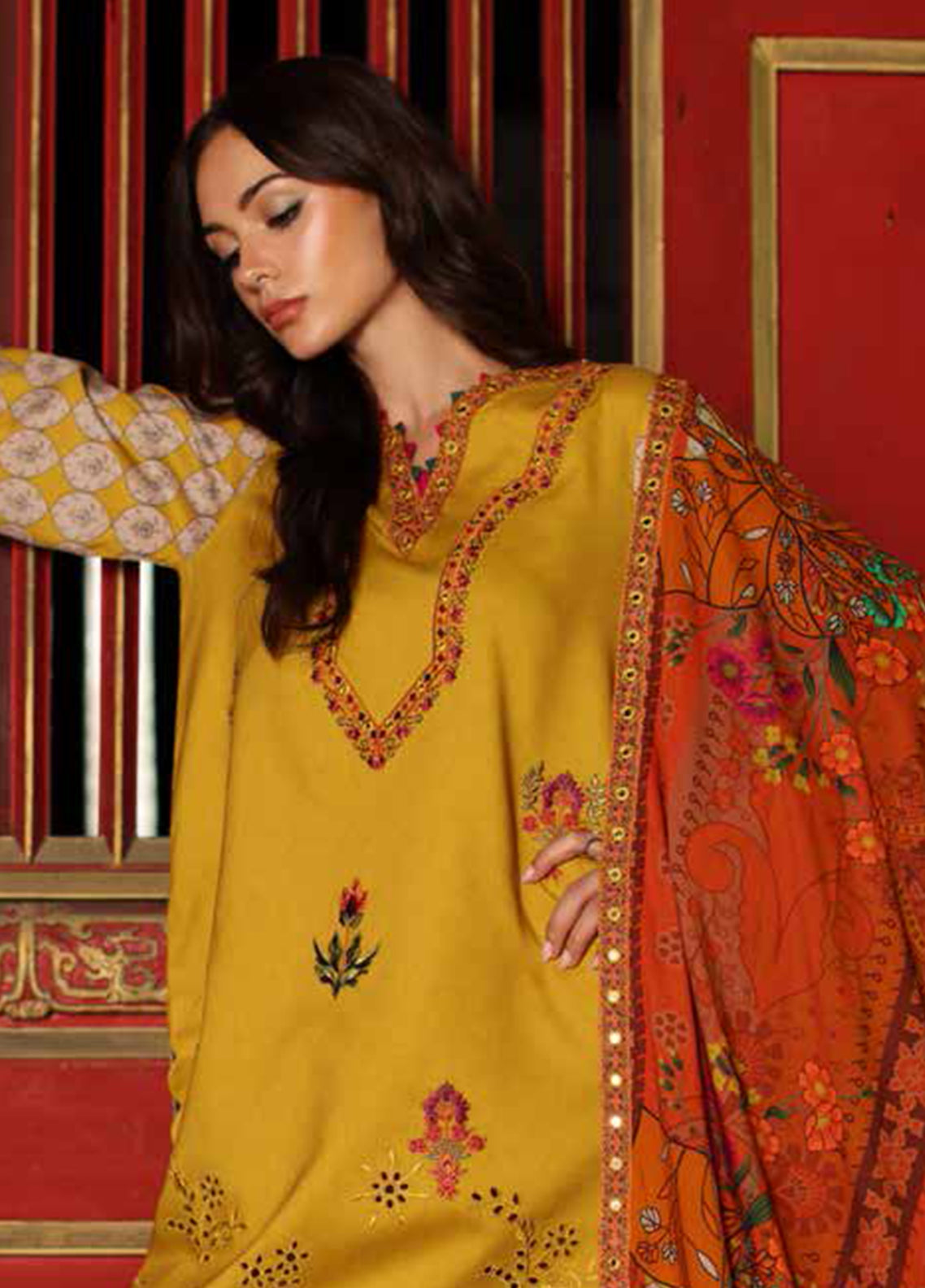 Combination By Charizma Embroidered Linen 3 Piece Unstitched Suit CH26CLV1 D-CCW7-03 Combination By Charizma Embroidered Linen 3 Piece Unstitched Suit CH26CLV1 D-CCW7-03