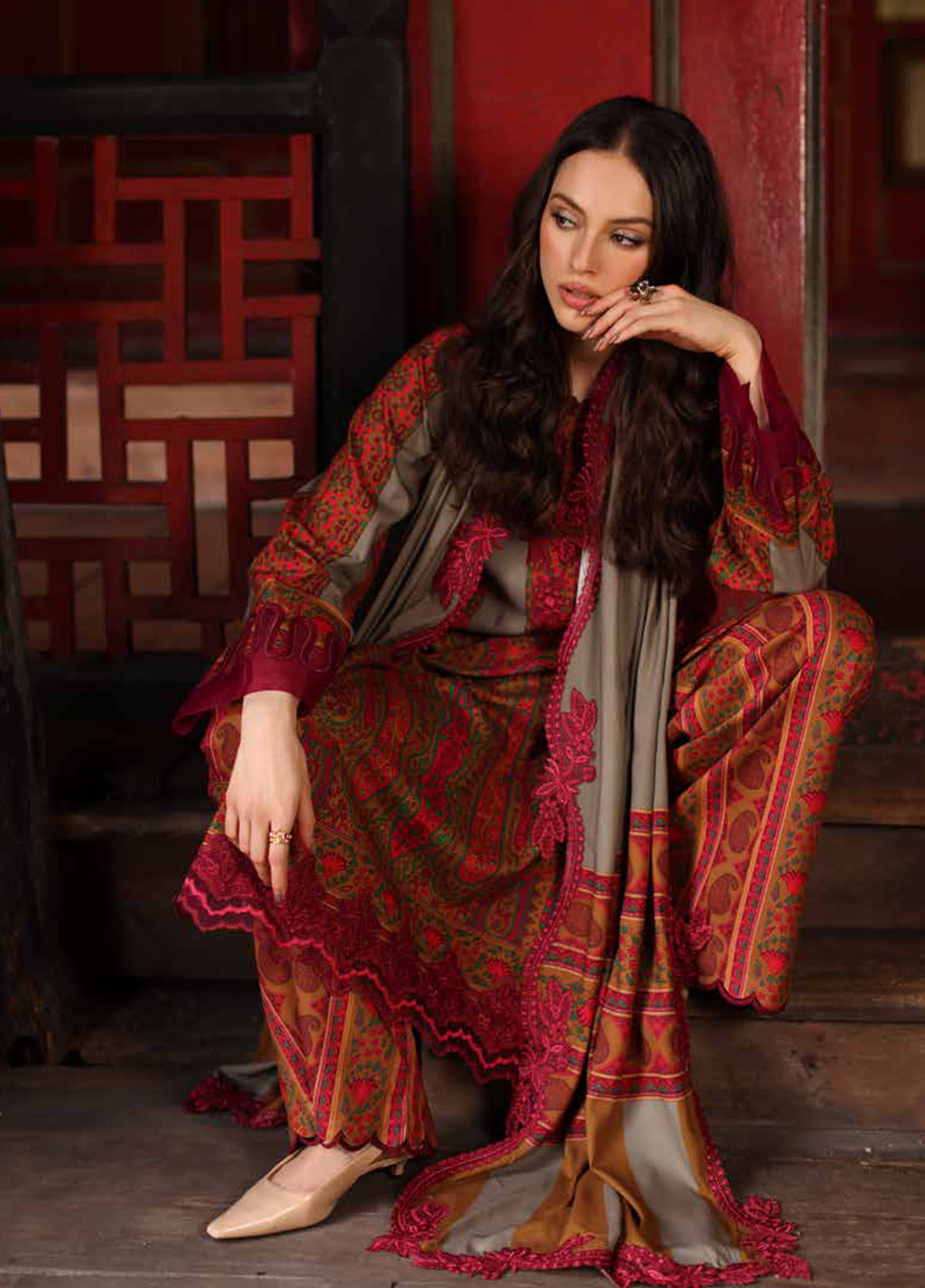 Combination By Charizma Embroidered Linen 3 Piece Unstitched Suit CH26CLV1 D-CCW7-04 Combination By Charizma Embroidered Linen 3 Piece Unstitched Suit CH26CLV1 D-CCW7-04