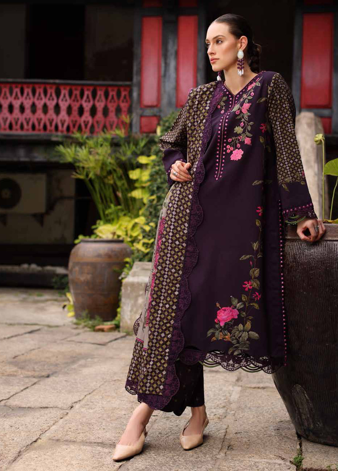 Combination By Charizma Embroidered Linen 3 Piece Unstitched Suit CH26CLV1 D-CCW7-05 Combination By Charizma Embroidered Linen 3 Piece Unstitched Suit CH26CLV1 D-CCW7-05