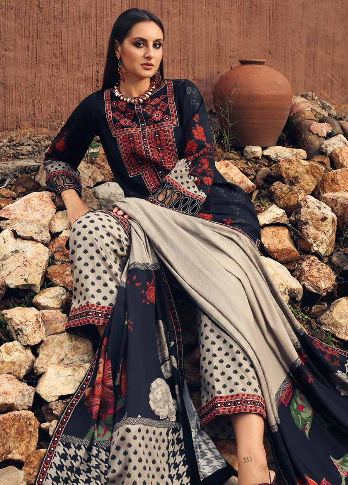 Combination By Charizma Embroidered Linen 3 Piece Unstitched Suit CH26CLV1 D-CCW7-10 Combination By Charizma Embroidered Linen 3 Piece Unstitched Suit CH26CLV1 D-CCW7-10