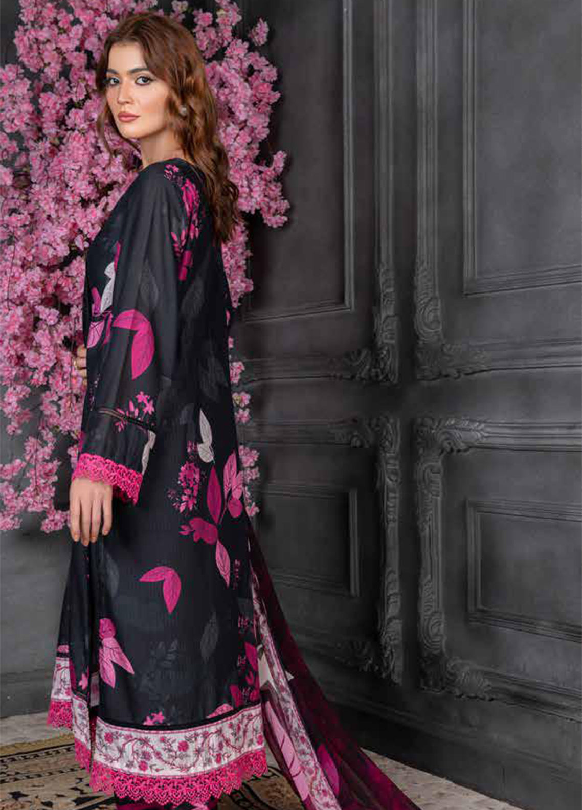 Crimson By Noorjahan Embroidered Lawn 3 Piece Unstitched Suit NJ26CEL D-01 Crimson By Noorjahan Embroidered Lawn 3 Piece Unstitched Suit NJ26CEL D-01