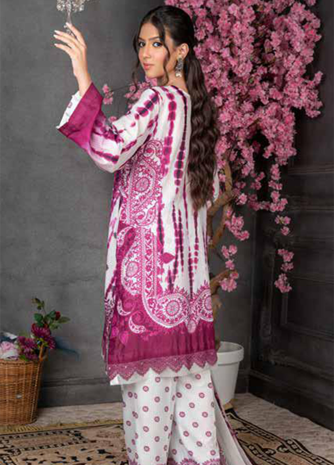 Crimson By Noorjahan Embroidered Lawn 3 Piece Unstitched Suit NJ26CEL D-02 Crimson By Noorjahan Embroidered Lawn 3 Piece Unstitched Suit NJ26CEL D-02