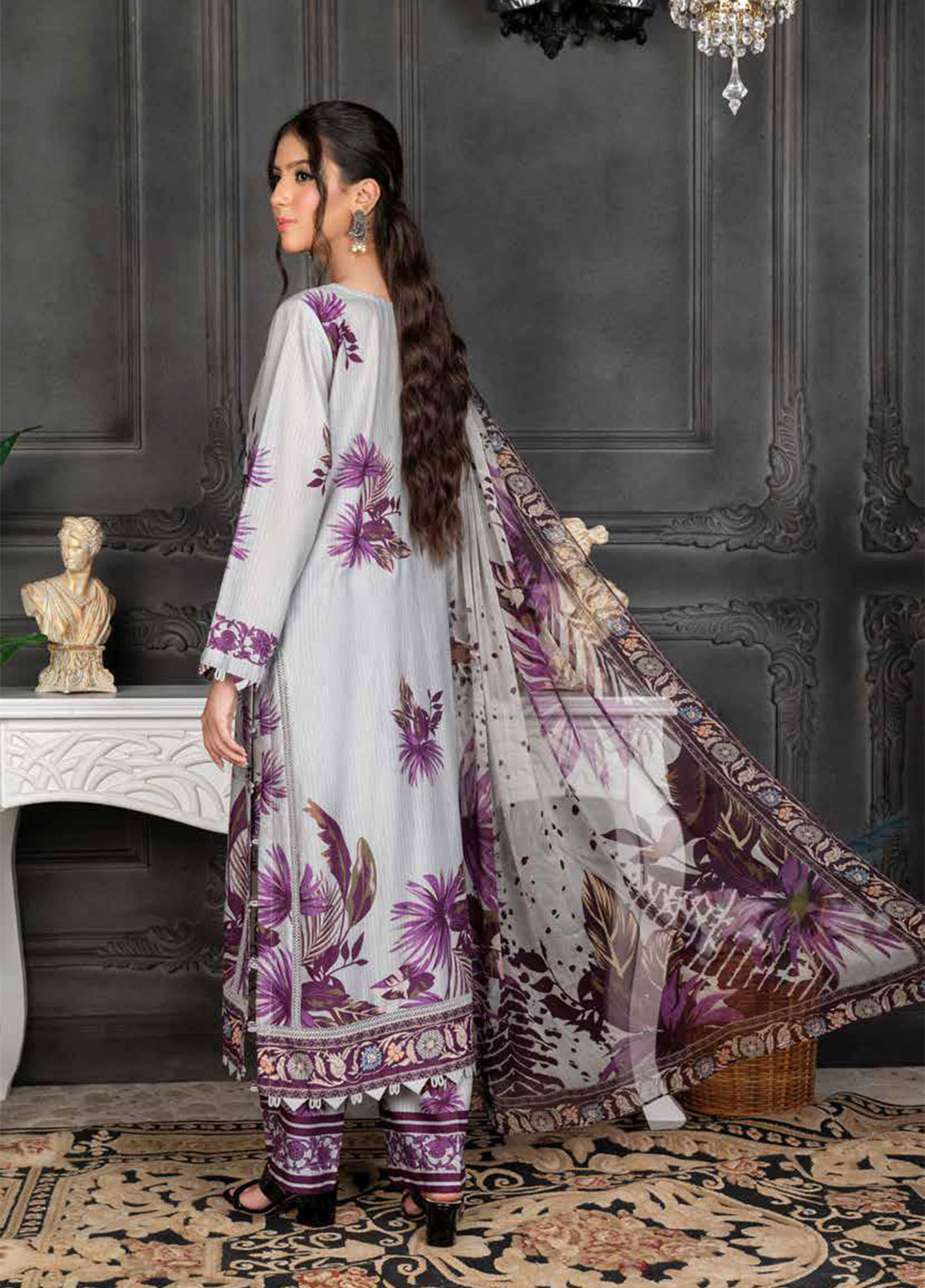 Crimson By Noorjahan Embroidered Lawn 3 Piece Unstitched Suit NJ26CEL D-03 Crimson By Noorjahan Embroidered Lawn 3 Piece Unstitched Suit NJ26CEL D-03