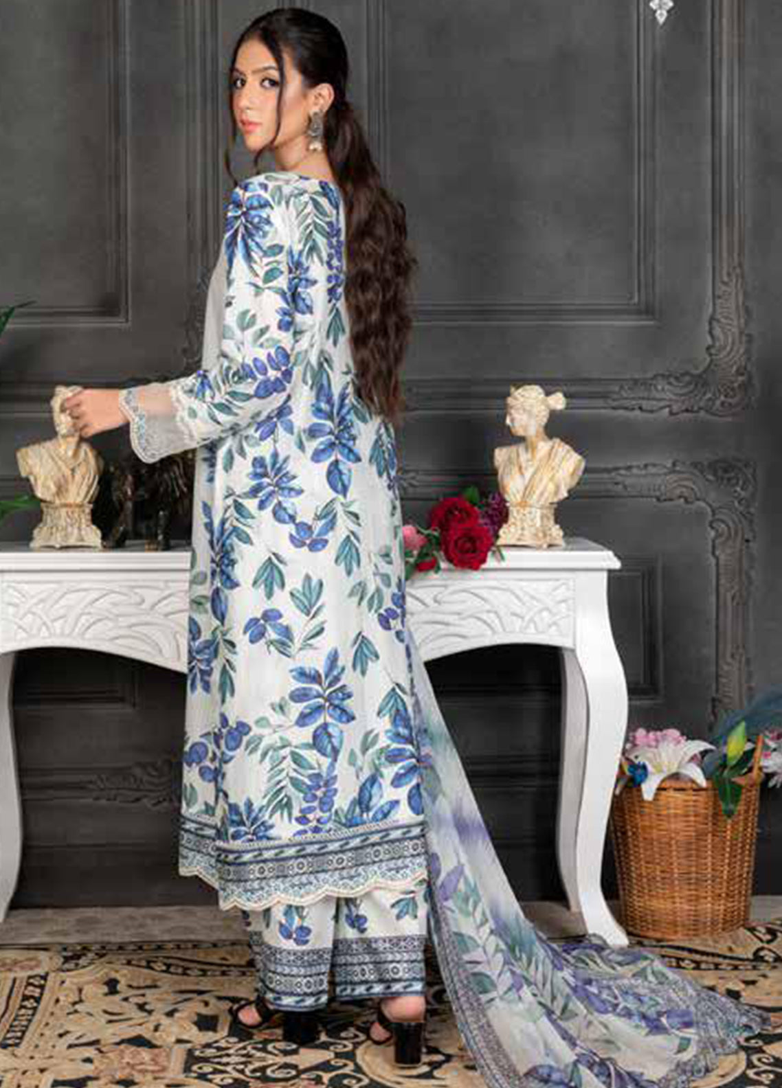 Crimson By Noorjahan Embroidered Lawn 3 Piece Unstitched Suit NJ26CEL D-06 Crimson By Noorjahan Embroidered Lawn 3 Piece Unstitched Suit NJ26CEL D-06