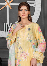 Crimson By Noorjahan Embroidered Lawn 3 Piece Unstitched Suit NJ26CEL D-07