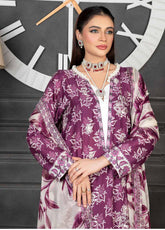 Crimson By Noorjahan Embroidered Lawn 3 Piece Unstitched Suit NJ26CEL D-14