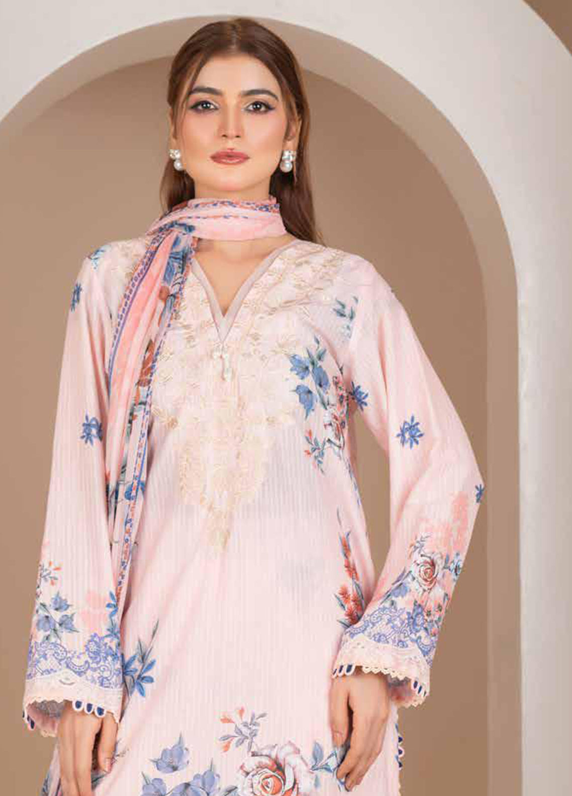 Crimson By Noorjahan Embroidered Lawn 3 Piece Unstitched Suit NJ26CEL D-16 Crimson By Noorjahan Embroidered Lawn 3 Piece Unstitched Suit NJ26CEL D-16