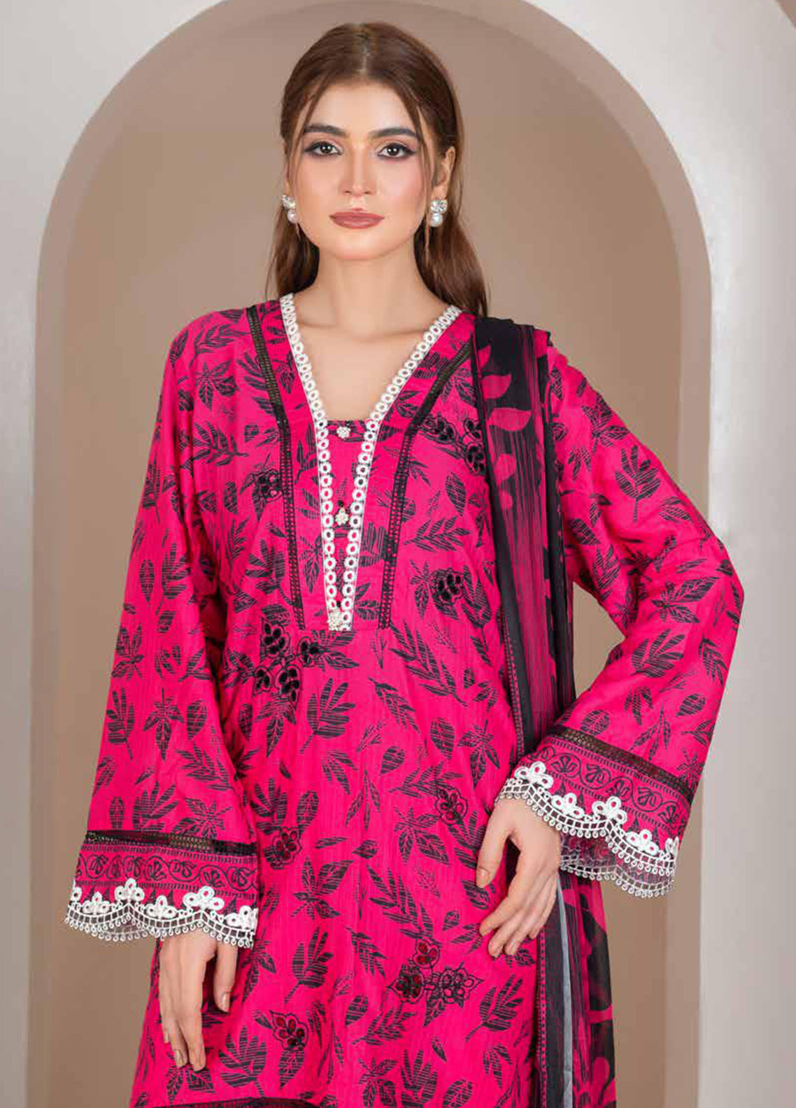 Crimson By Noorjahan Embroidered Lawn 3 Piece Unstitched Suit NJ26CEL D-17 Crimson By Noorjahan Embroidered Lawn 3 Piece Unstitched Suit NJ26CEL D-17