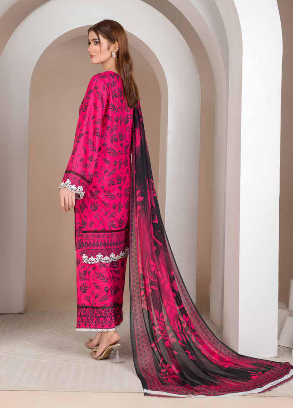 Crimson By Noorjahan Embroidered Lawn 3 Piece Unstitched Suit NJ26CEL D-17 Crimson By Noorjahan Embroidered Lawn 3 Piece Unstitched Suit NJ26CEL D-17