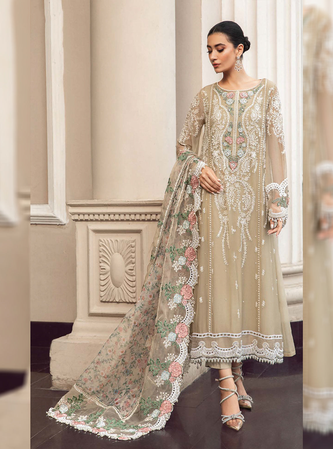 D#01 Maria B Emb Chiffons Collection 923 D#01 Maria B Emb Chiffons Collection 923