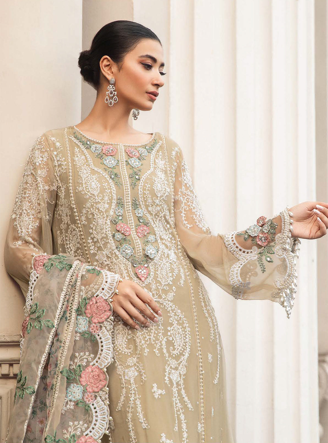 D#01 Maria B Emb Chiffons Collection 923 D#01 Maria B Emb Chiffons Collection 923