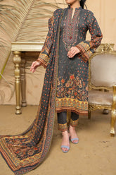 Misri By VS Textile Embroidered Lawn Unstitched 3 Piece Suit - 208