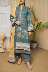 Misri By VS Textile Embroidered Lawn Unstitched 3 Piece Suit - 220