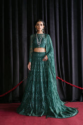 Starlet By Afrozeh Embroidered Net Unstitched 3 Piece Suit - 01