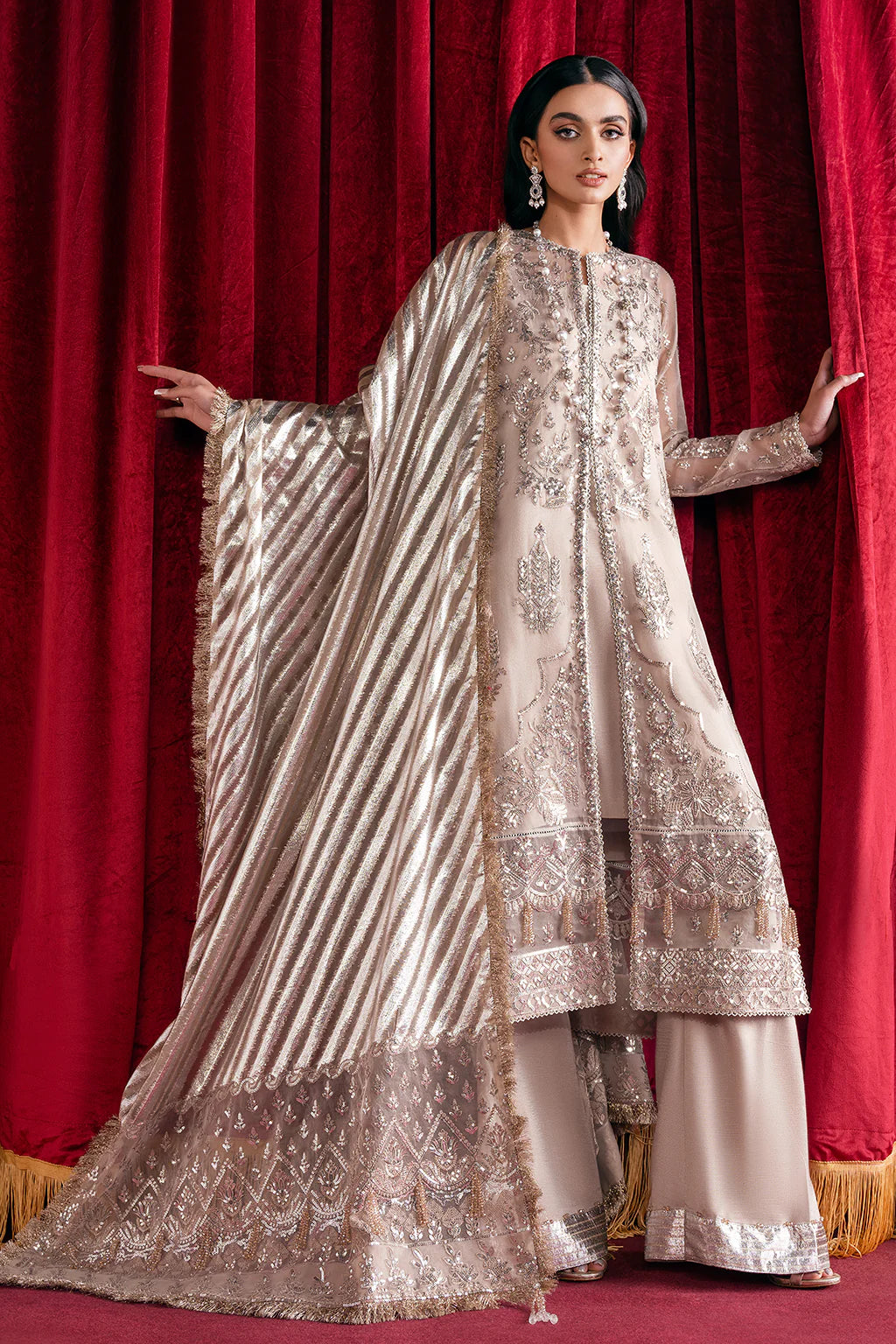 Starlet By Afrozeh Embroidered Organza Unstitched 3 Piece Suit - 02 Starlet By Afrozeh Embroidered Organza Unstitched 3 Piece Suit - 02