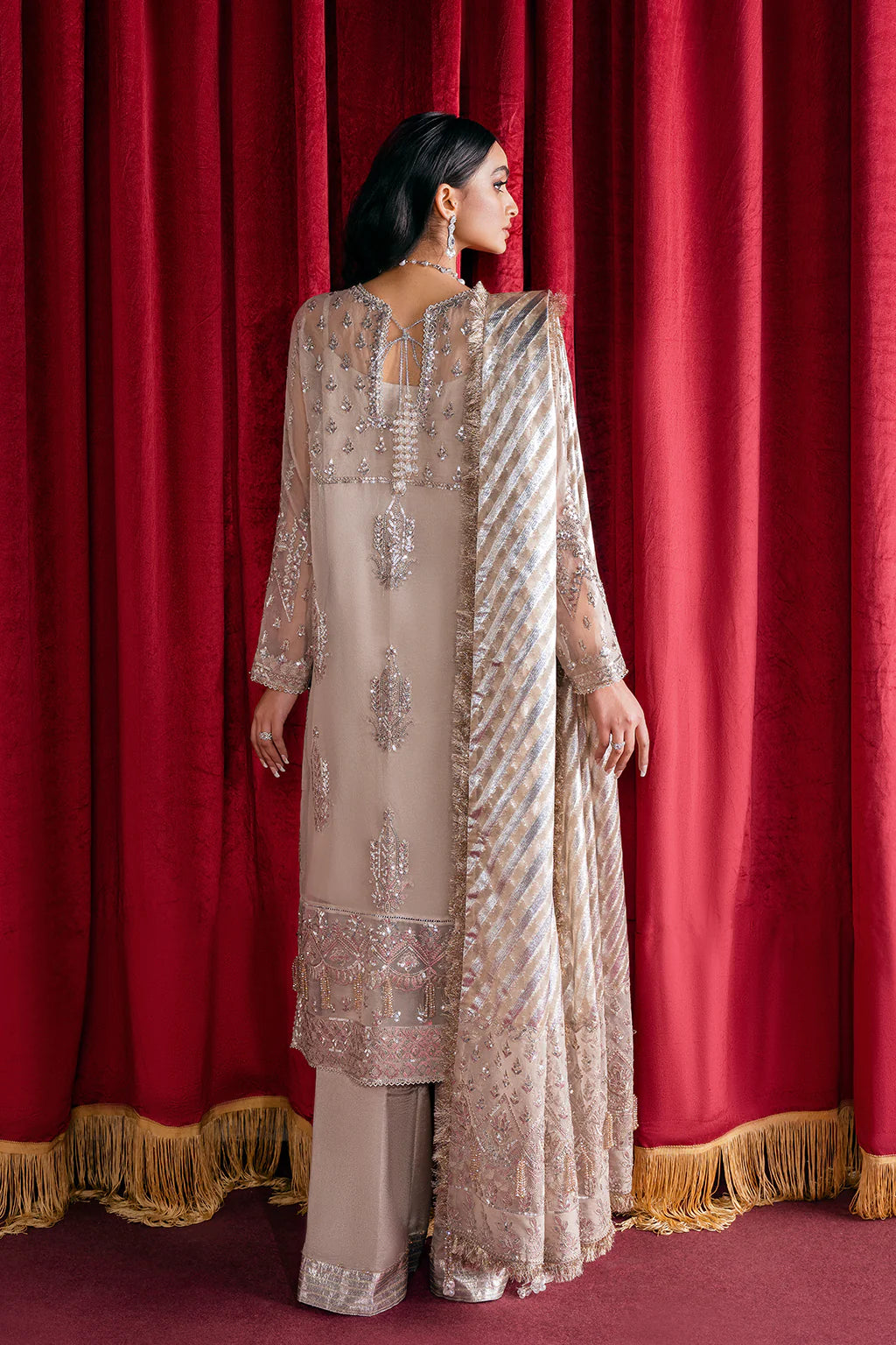 Starlet By Afrozeh Embroidered Organza Unstitched 3 Piece Suit - 02 Starlet By Afrozeh Embroidered Organza Unstitched 3 Piece Suit - 02