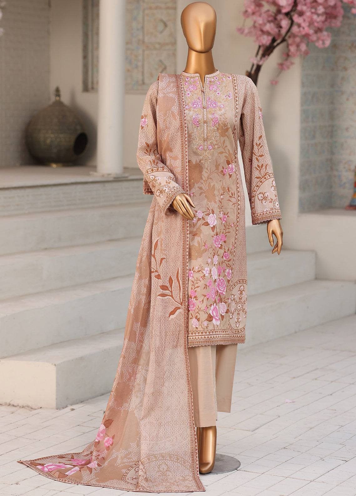 Daily Wear By HZ Textile Premium Embroidered Lawn 3 Piece Unstitched Suit HZ26DWPE D-PDW-1334 Daily Wear By HZ Textile Premium Embroidered Lawn 3 Piece Unstitched Suit HZ26DWPE D-PDW-1334