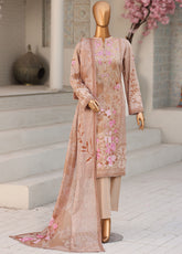Daily Wear By HZ Textile Premium Embroidered Lawn 3 Piece Unstitched Suit HZ26DWPE D-PDW-1334