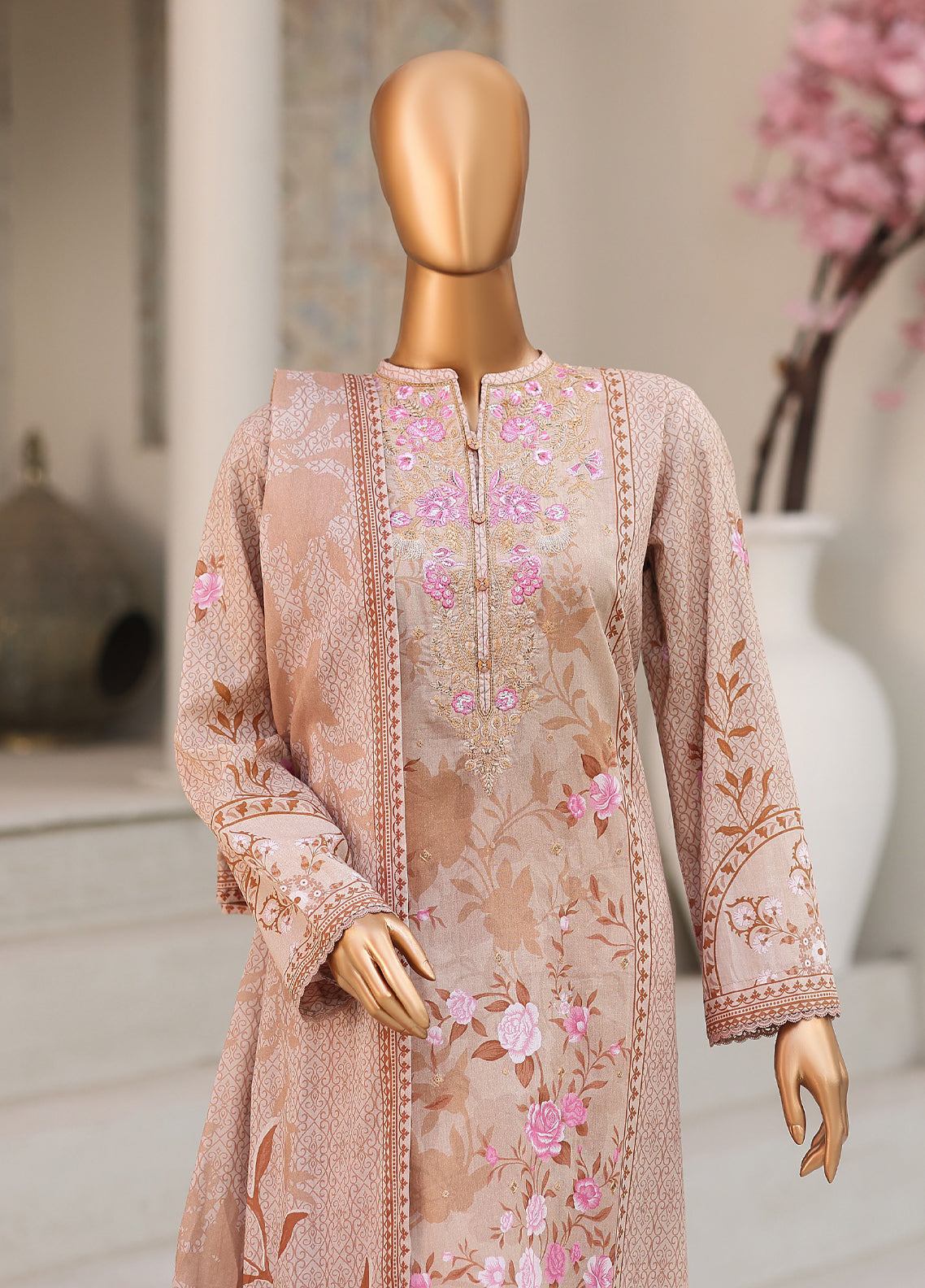 Daily Wear By HZ Textile Premium Embroidered Lawn 3 Piece Unstitched Suit HZ26DWPE D-PDW-1334 Daily Wear By HZ Textile Premium Embroidered Lawn 3 Piece Unstitched Suit HZ26DWPE D-PDW-1334