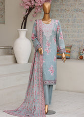 Daily Wear By HZ Textile Premium Embroidered Lawn 3 Piece Unstitched Suit HZ26DWPE D-PDW-1335
