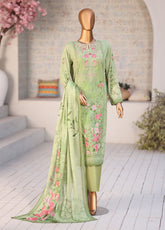 Daily Wear By HZ Textile Premium Embroidered Lawn 3 Piece Unstitched Suit HZ26DWPE D-PDW-1336