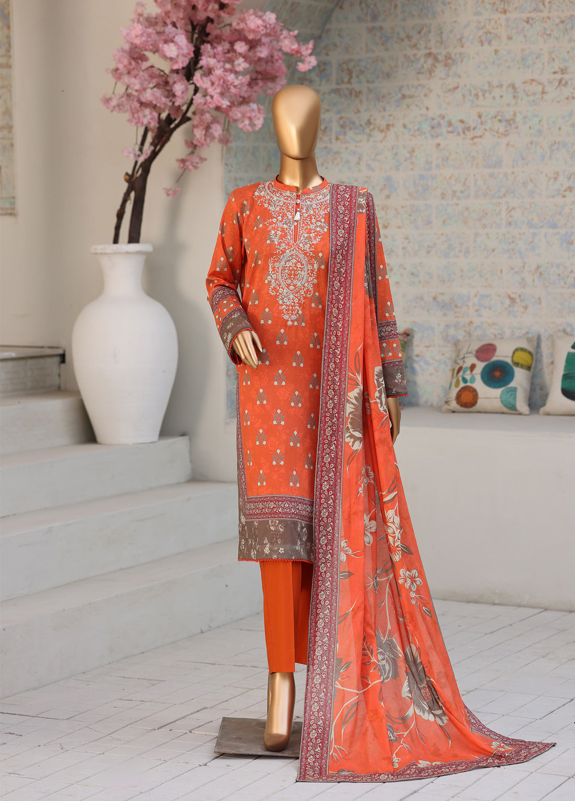 Daily Wear By HZ Textile Premium Embroidered Lawn 3 Piece Unstitched Suit HZ26DWPE D-PDW-1338 Daily Wear By HZ Textile Premium Embroidered Lawn 3 Piece Unstitched Suit HZ26DWPE D-PDW-1338