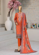 Daily Wear By HZ Textile Premium Embroidered Lawn 3 Piece Unstitched Suit HZ26DWPE D-PDW-1338