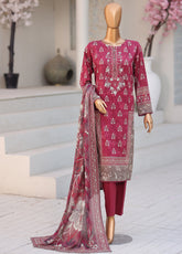 Daily Wear By HZ Textile Premium Embroidered Lawn 3 Piece Unstitched Suit HZ26DWPE D-PDW-1339
