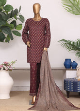 Daily Wear By HZ Textiles Printed Lawn 3 Piece Stitched Suit HZ26DWP D-LPT-D-2601