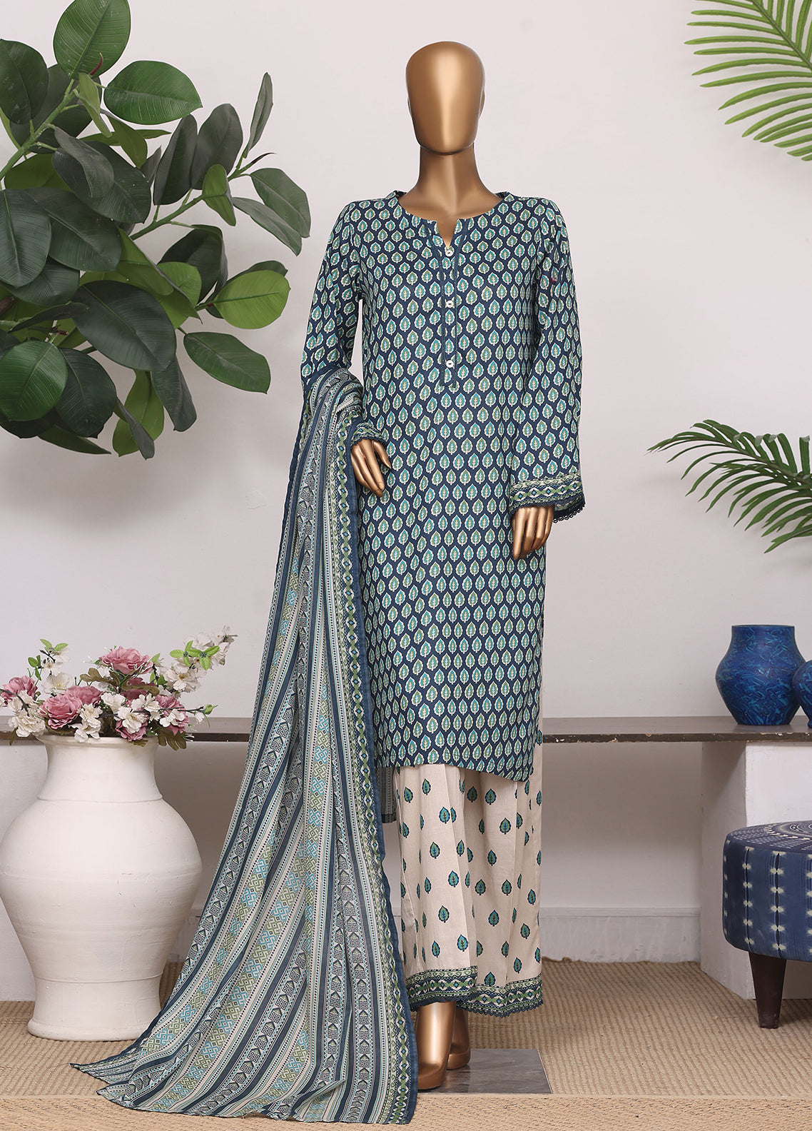Daily Wear By HZ Textiles Printed Lawn 3 Piece Stitched Suit HZ26DWP D-LPT-D-2605 Daily Wear By HZ Textiles Printed Lawn 3 Piece Stitched Suit HZ26DWP D-LPT-D-2605