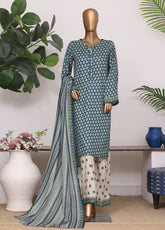 Daily Wear By HZ Textiles Printed Lawn 3 Piece Stitched Suit HZ26DWP D-LPT-D-2605