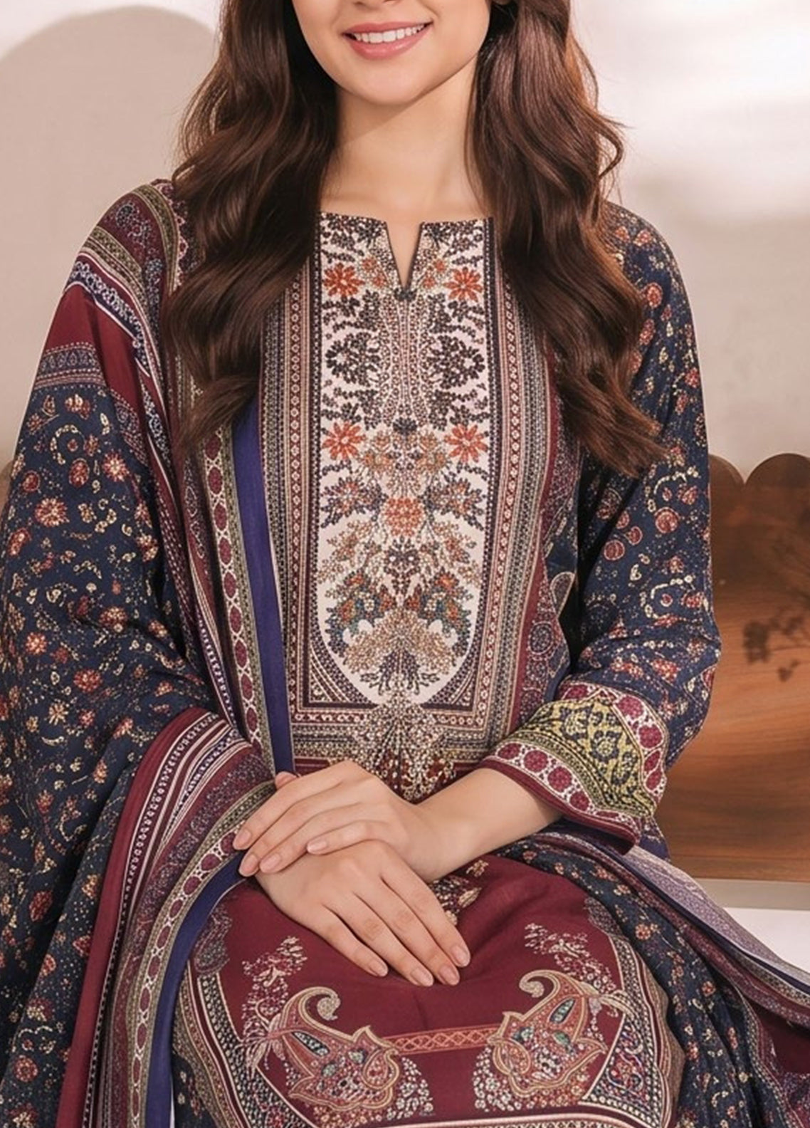 Daman By VS Textile Exclusive Printed Cambric 3 Piece Unstitched Suit VS26DEPV2 D-978 Daman By VS Textile Exclusive Printed Cambric 3 Piece Unstitched Suit VS26DEPV2 D-978