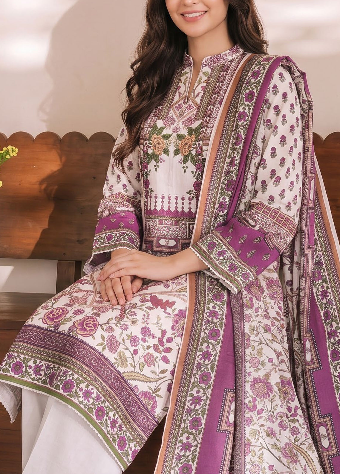 Daman By VS Textile Exclusive Printed Cambric 3 Piece Unstitched Suit VS26DEPV2 D-979 Daman By VS Textile Exclusive Printed Cambric 3 Piece Unstitched Suit VS26DEPV2 D-979