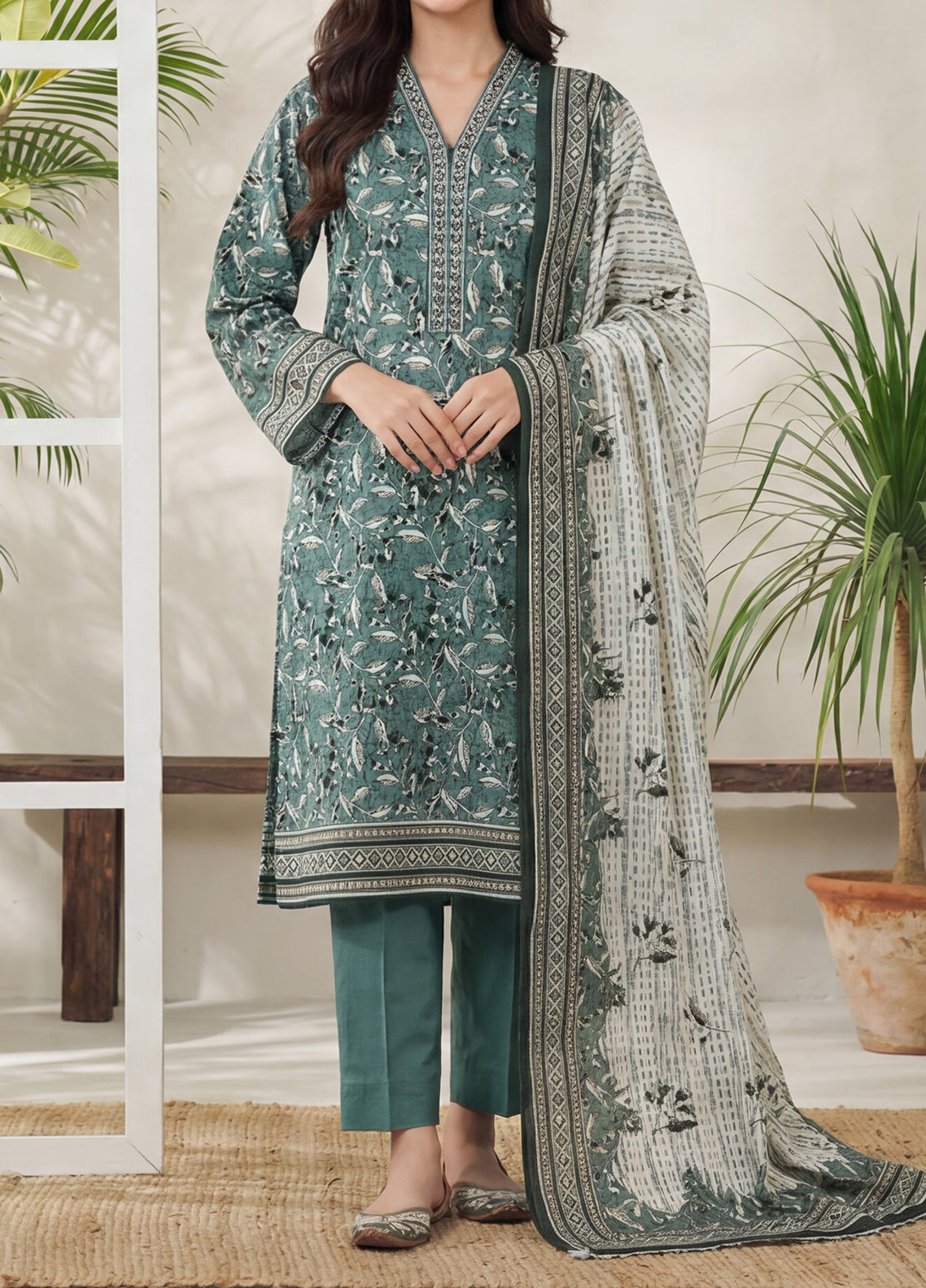 Daman By VS Textile Exclusive Printed Lawn 3 Piece Unstitched Suit VS26DEPV5 D-857 Daman By VS Textile Exclusive Printed Lawn 3 Piece Unstitched Suit VS26DEPV5 D-857
