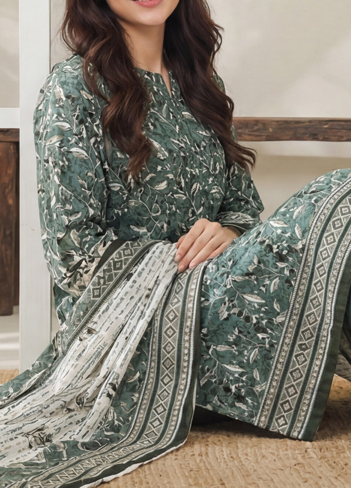 Daman By VS Textile Exclusive Printed Lawn 3 Piece Unstitched Suit VS26DEPV5 D-857 Daman By VS Textile Exclusive Printed Lawn 3 Piece Unstitched Suit VS26DEPV5 D-857